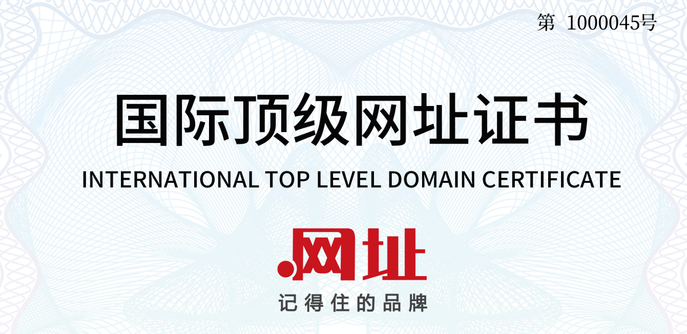 国际顶级网址证书